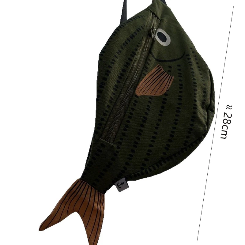 Adorable Tropical Fish Waist Pack for Kids, Green Water-Resistant Coin Purse, Crossbody Bag for Boys & Girls image 6