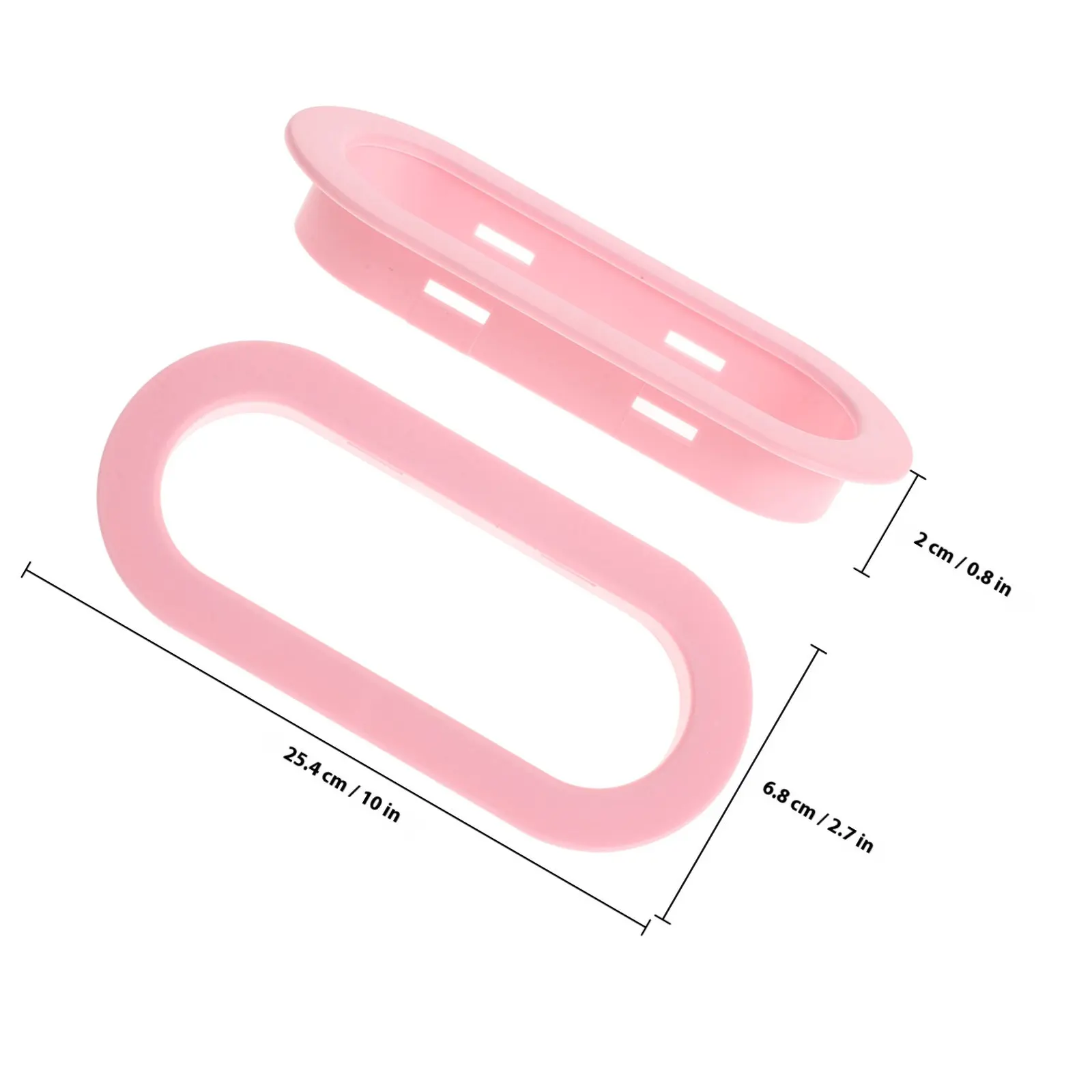 Immagine 4: 1 Paio di Anelli Ovali in Plastica ABS per Sponde Letto, Accessori di Sicurezza per Bambini, Decorazione per Letti a Castello