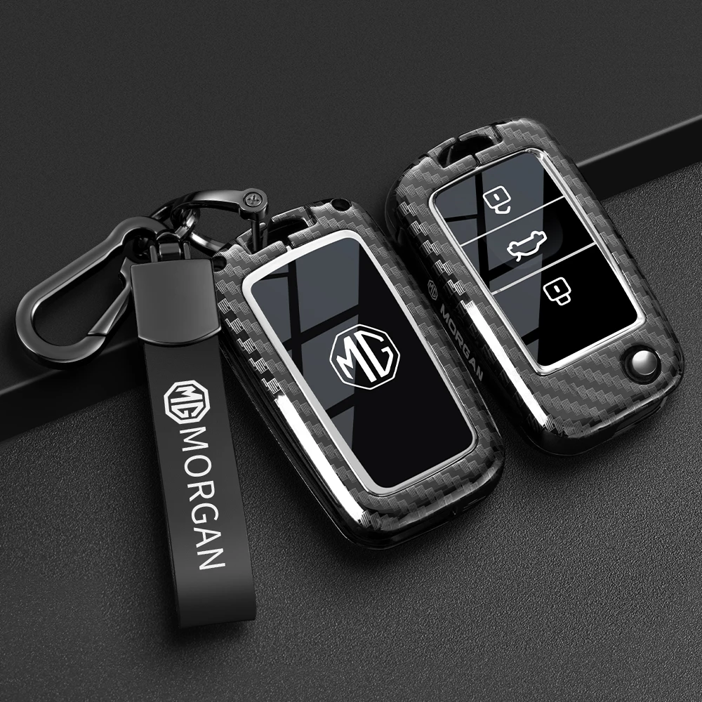 New Carbon fiber TPU Car Key Case Cover Protect Shell Bag For MG MG5 ZS GT GS MG3 MG6 MG7 EZS HS EHS ZS EV For Roewe RX5 Remote