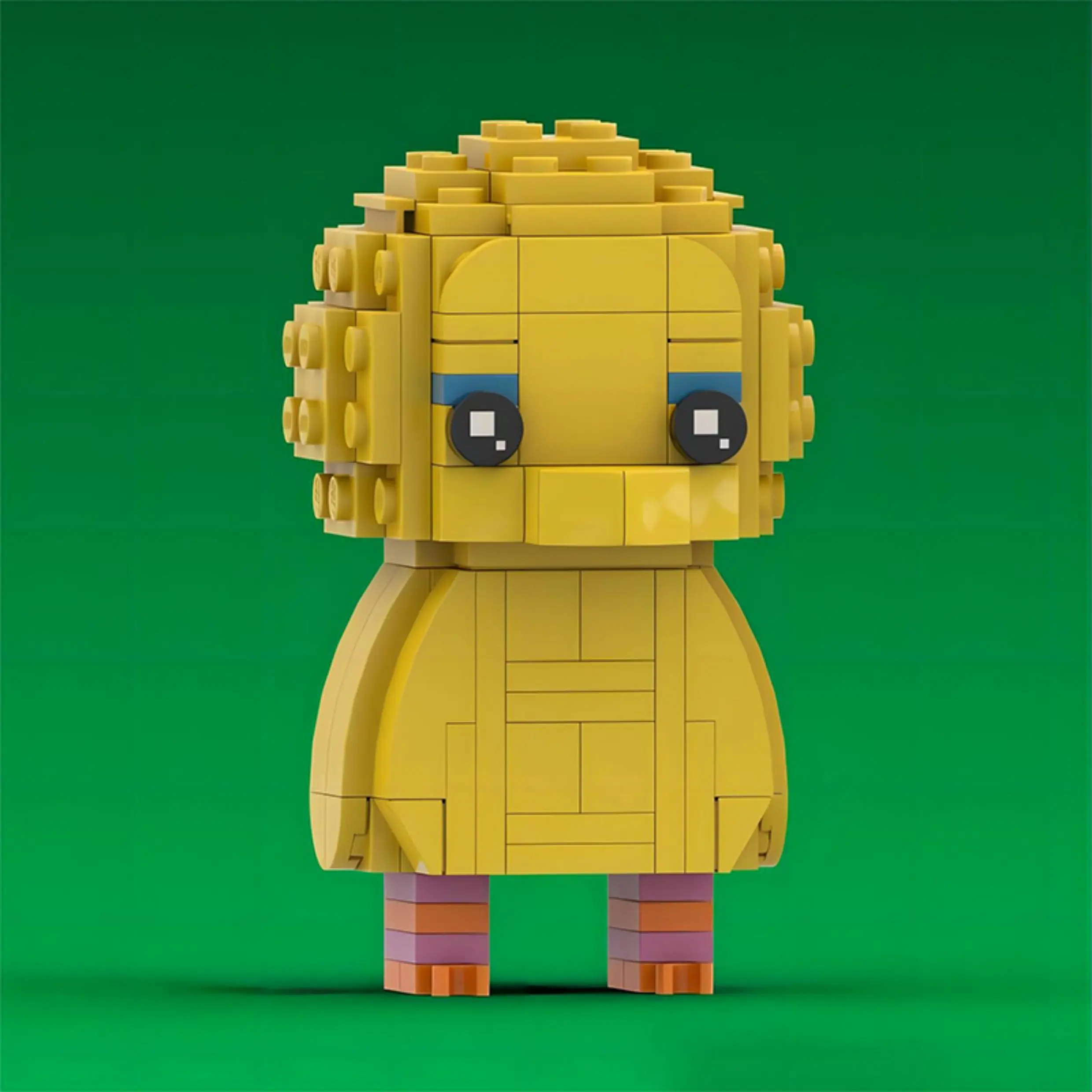 漫画アニメトレンディ人形ビルディングブロック MOC Brickheadz クリエイティブ動物ロボット漫画のキャラクターアセンブリモデルパズルおもちゃギフト