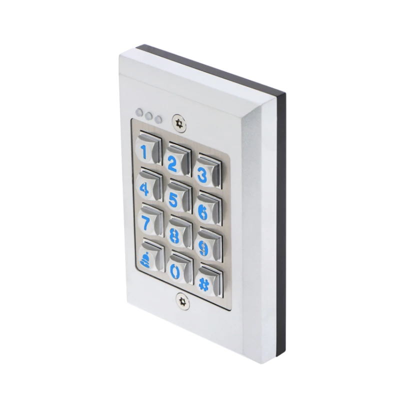 Dual Output Vandal Resistant Expandable Dry Relay Output Split Decode Surface Mount IoT WiFi Keypad with Door Bell Button