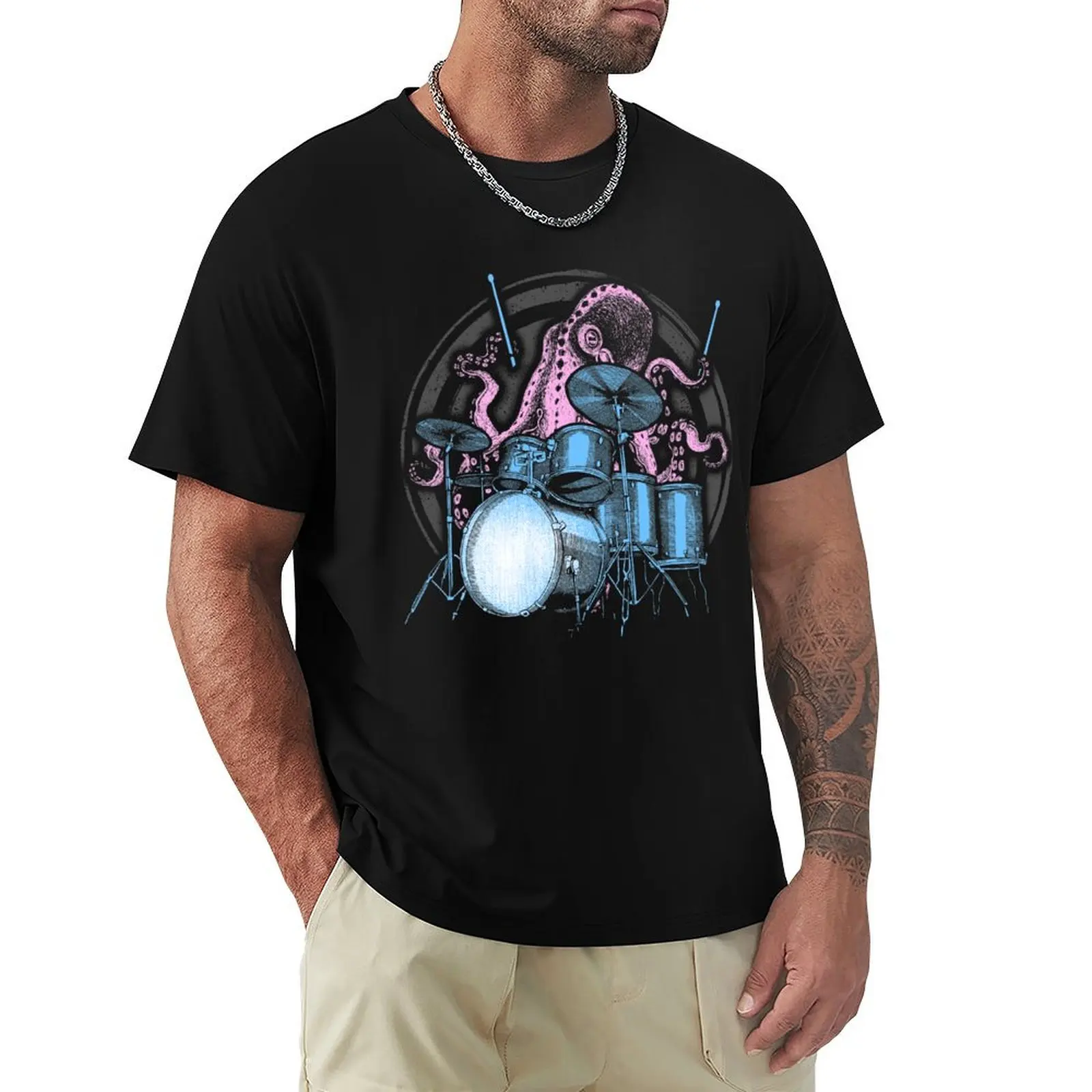 

Octopus Drummer Drum Kit Gift T-shirt T-Shirt customs design your own heavyweights graphic shirts mens plain t shirts