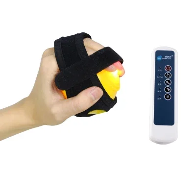 Medical Electric Hand Massage Ball Infrared Therapy Compress Stroke Hemiplegia Finger Rehabilitation Recovery Training Machine