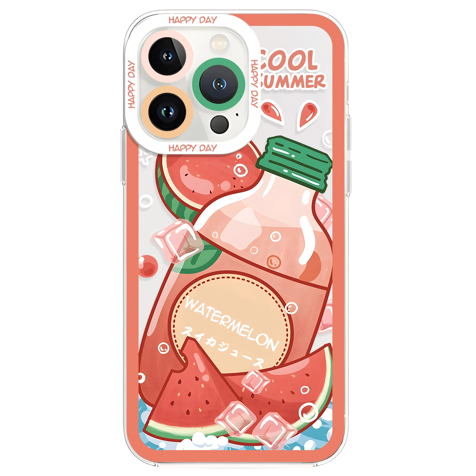 MINISO Cola  Orange Watermelon Juice Phone Case  for Samsung Galaxy S24 Ultra S23 FE S22 S21 S20Plus FE