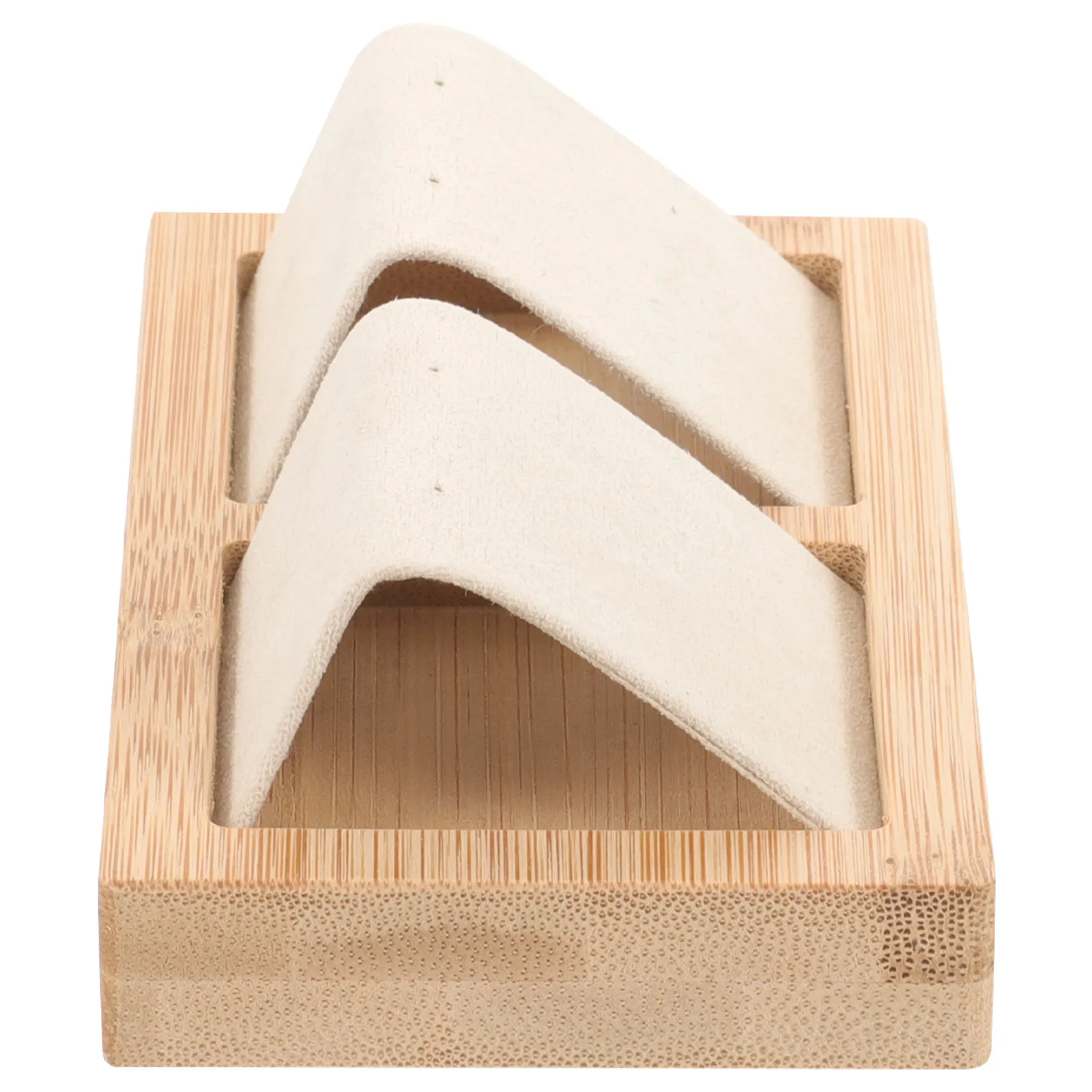 Ear Studs Display Stand Bamboo Stud Earrings Holder Small Lightweight Organizer Stable Base Jewelry Holder for Bedroom Vanity
