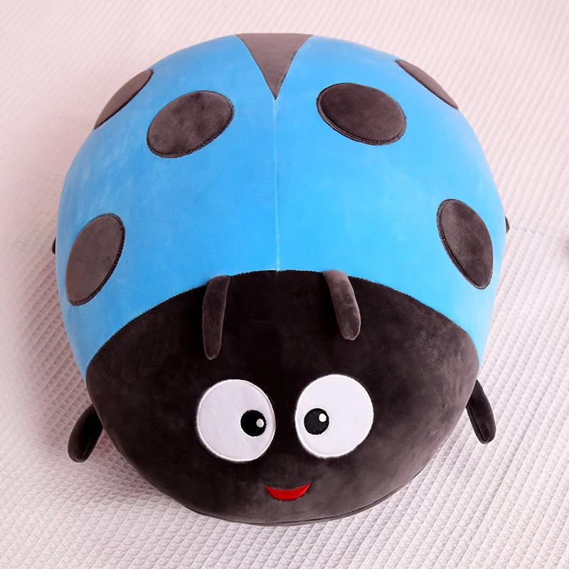 Kawaii Insect Plush Toy Stuffed Soft Red Ladybug Bee Doll Huggable Pillow Room Decor Back Cushion Cute Children Birthday Gifts