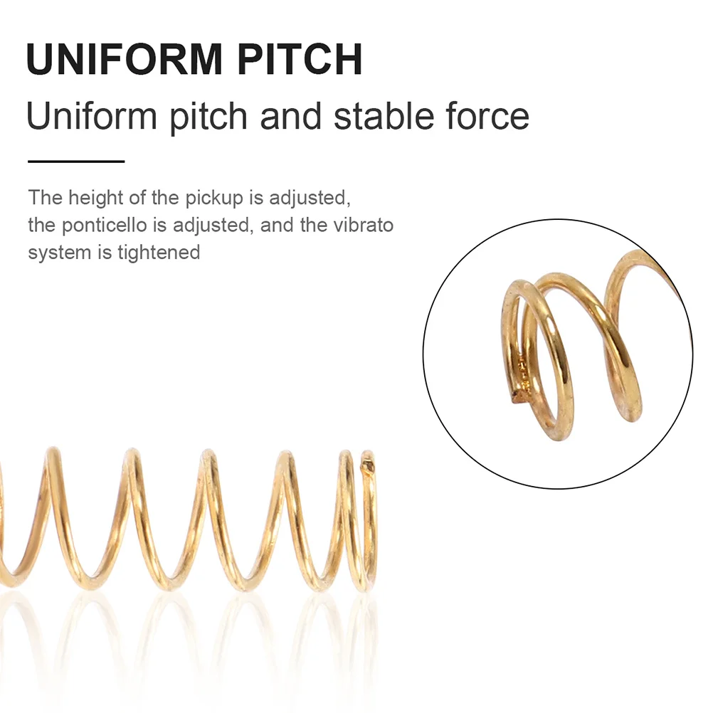 

18Pcs Metal Guitar Pickup Springs Stylish Accessories for Electric Bass Tuning and Decoration Gifts for Guitar Lovers