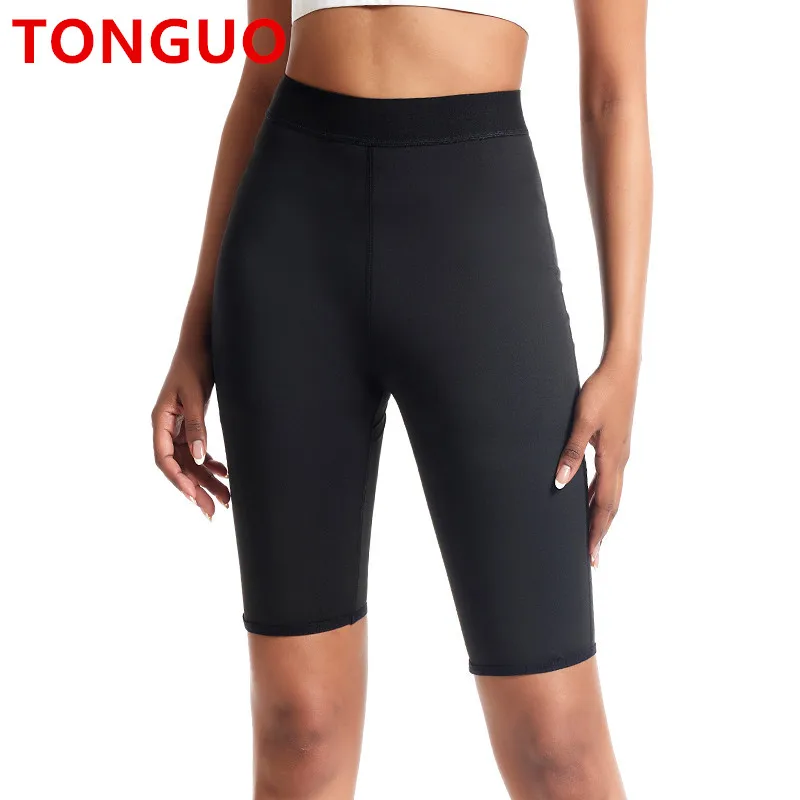 

New Women Waist Trainer Sauna Sweat Pants Shorts High Waist Workout Capris Leggings Hot Thermo Body Shaper Weight Loss Shapewear