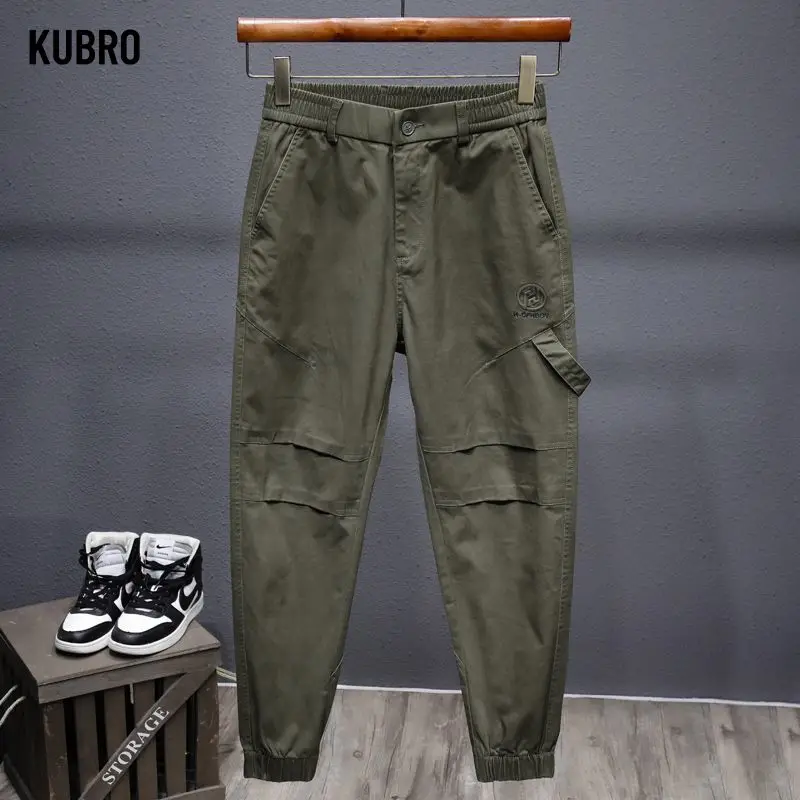 

Новые осенне-зимние рабочие брюки, мужские модные брендовые облегающие повседневные брюки в функциональном стиле, мужская одежда из чистого хлопка