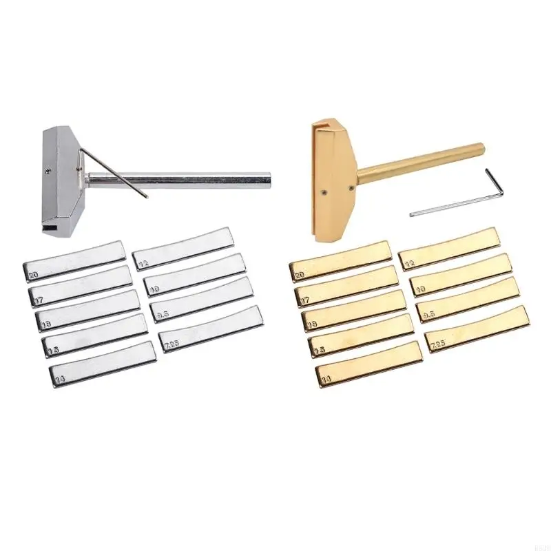 

R53E Guitar Bass Fret Press Caul & Radian Fret Inserts Luthiers Tool with Wrench
