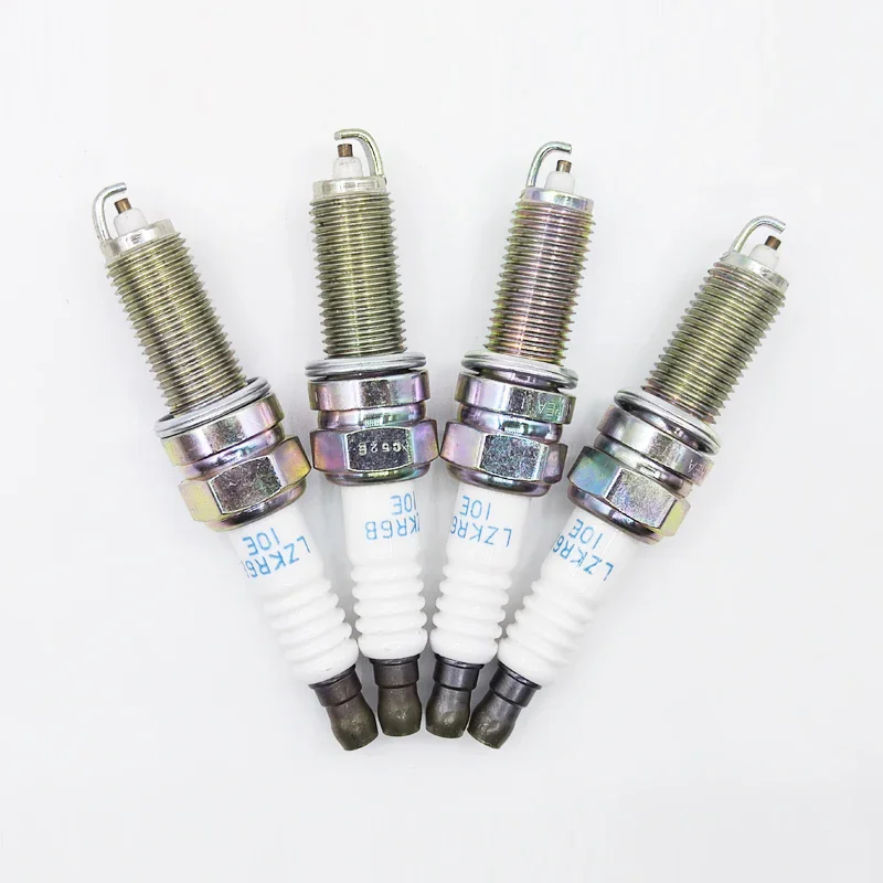 4PCS 18858-10090 LZKR6B10E Normal Spark Plug For Kia Rio 2012 2017 Pride Hyundai I30 Elantra 1885810090 LZKR6B-10E 18858 10090