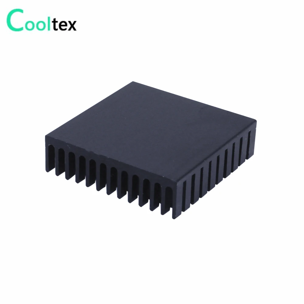 (2pcs/lot) 100% new 40x40x11mm Aluminum heatsink Extruded black  radiator heat sink for Electronic heat dissipation cooling