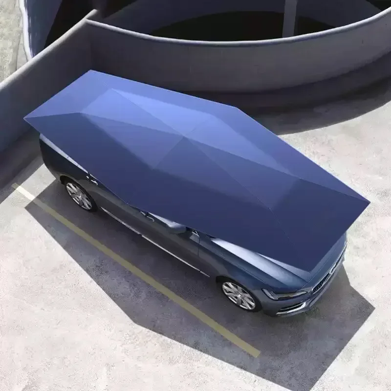 

4.2x2.1m Car Summer Sunshade Umbrella Fully Automatic Folding Roof Summer Sunscreen Shed Remote Control Portable Canopy Cover