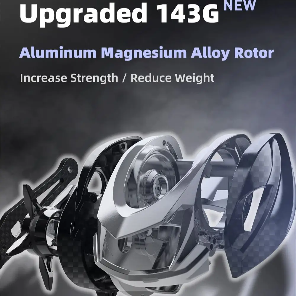 

HISTAR Black Knight Elite, ротор из алюминиевого магниевого сплава, магнитный тормоз 143 г, передаточное число 7,1:1, 5 кг, мощность сопротивления, рыболовная катушка для приманки