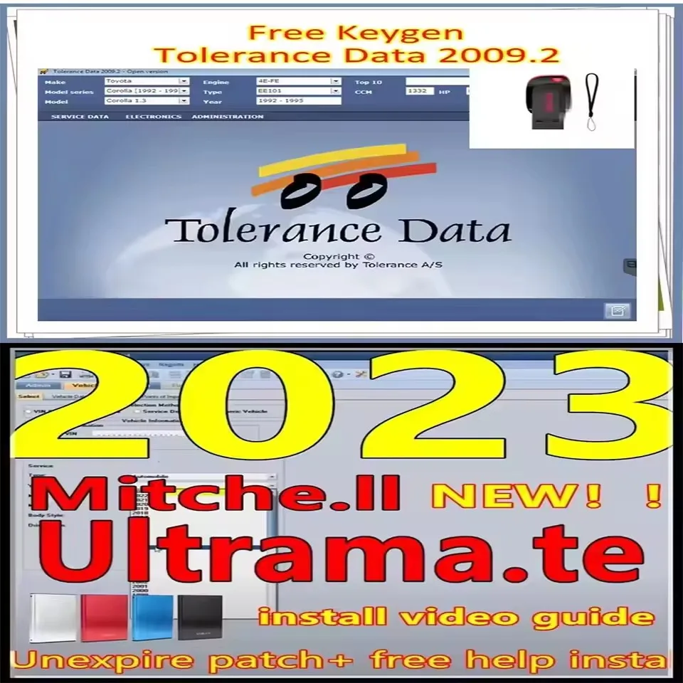 2025 Automotive Software Tolerance Data 2009.2 Kostenlose Tastatur Kfz-Reparaturprogrammdaten, 2023 MITCHellTRAMATE 2023 V7
