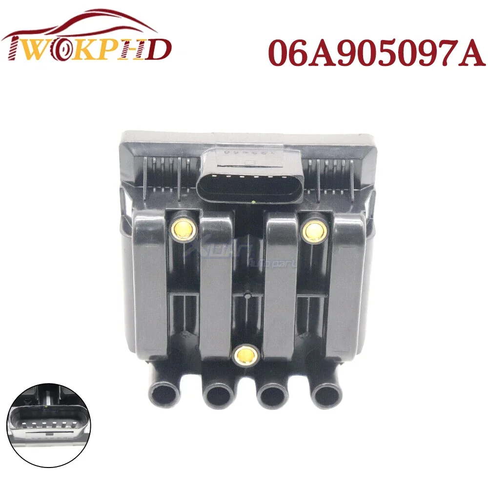 06A905097A NEW Car Ignition Coil 06A905097 UF484 For Volkswagen Bora Beetle Golf Clasico CADDY III 2.0L Skoda Octavia