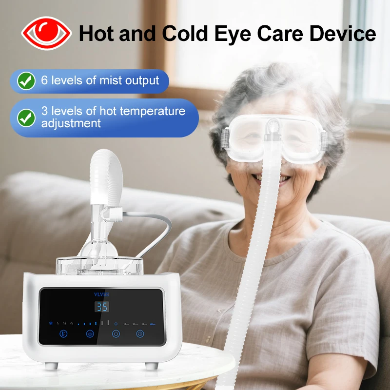 

VLVEE Hot And Cold Eye Care Device With 6 Levels Of Fog Volume For Dry Eyes & Eye Fatigue Eye Steaming Device