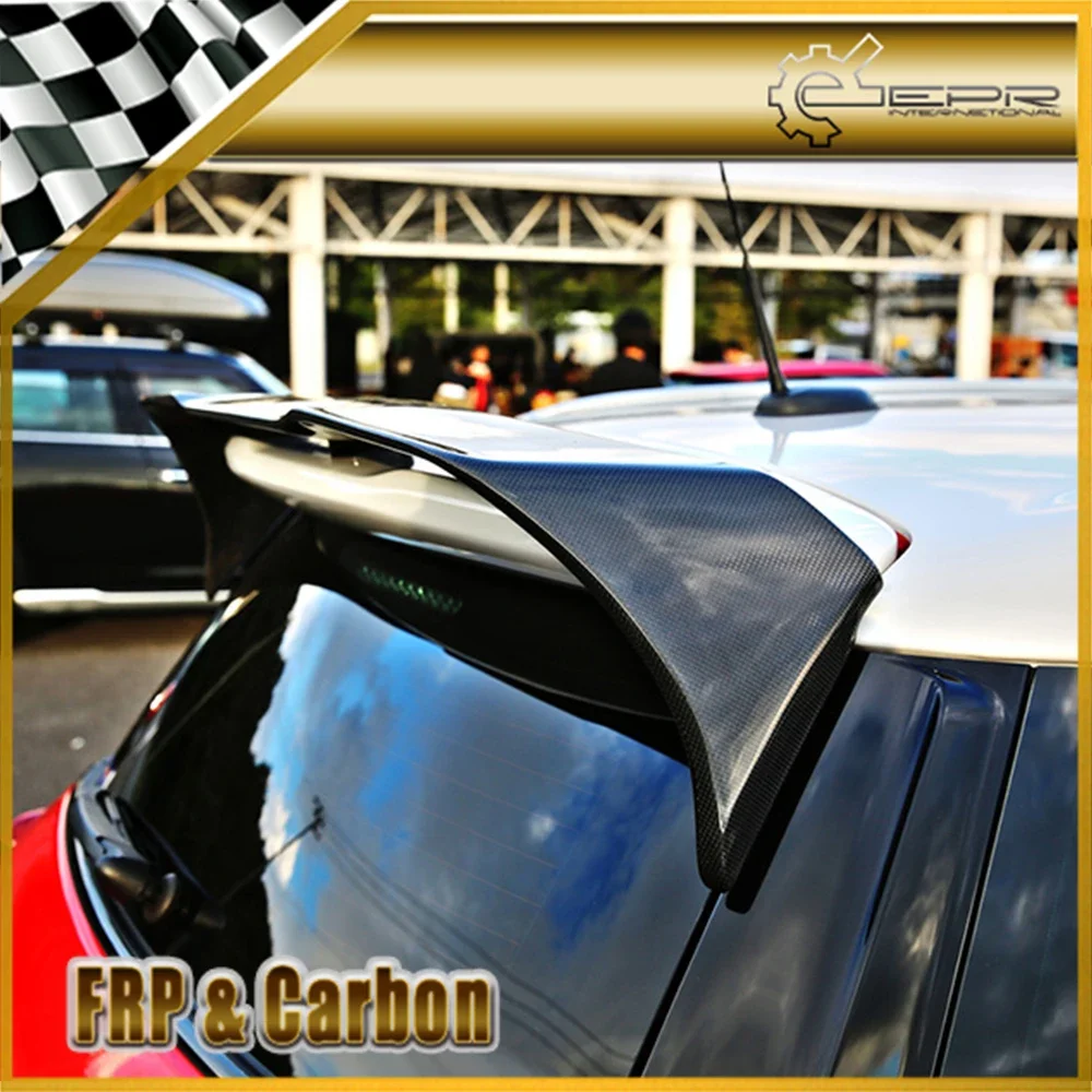 Carbon Fiber Roof Wing Lip Trim For R60 Countryman Duell AG Rear Roof Spoiler Body Kit Tuning For Mini R60