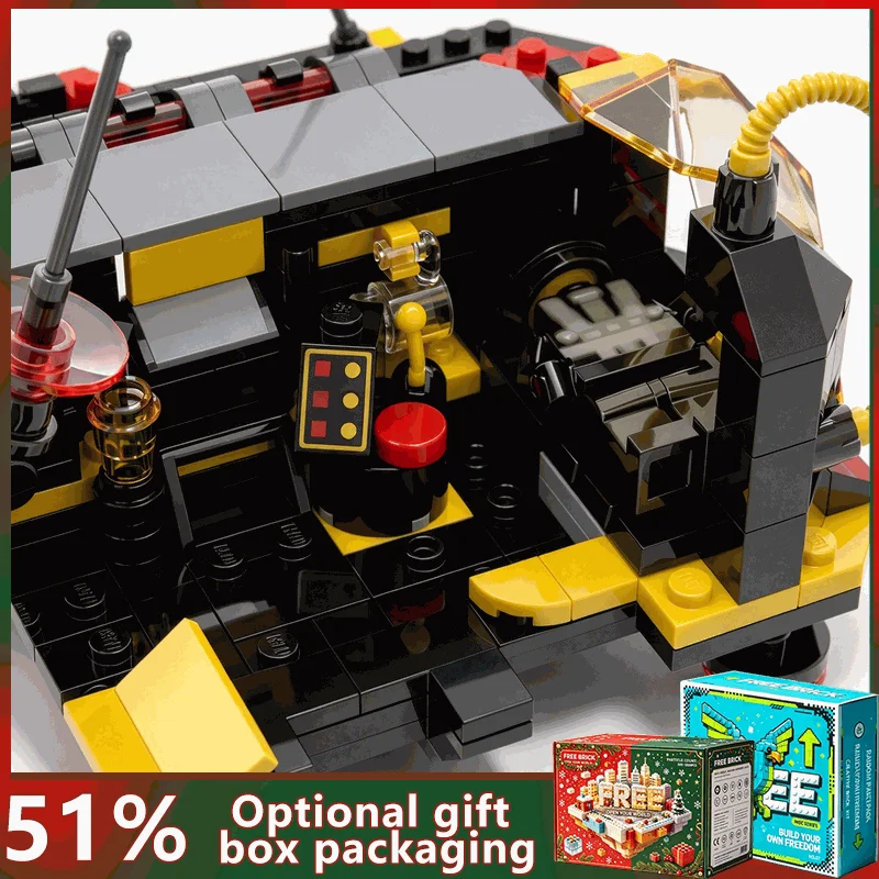 314PCS Modular Planetary Outpost Space Base Model Custom Building Blocks DIY Creative Sci Fi Assembly Puzzle Display Toy Gift
