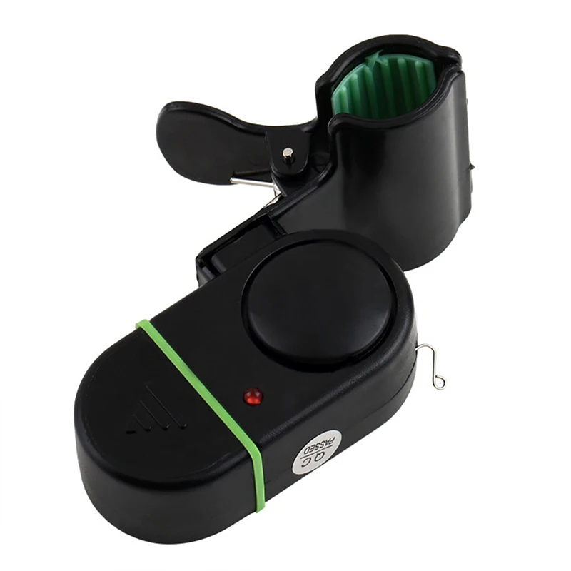【W】Electronic Bite Fish Alarm Bell Fishing Rod Pole W/ LED Light Alarm Device