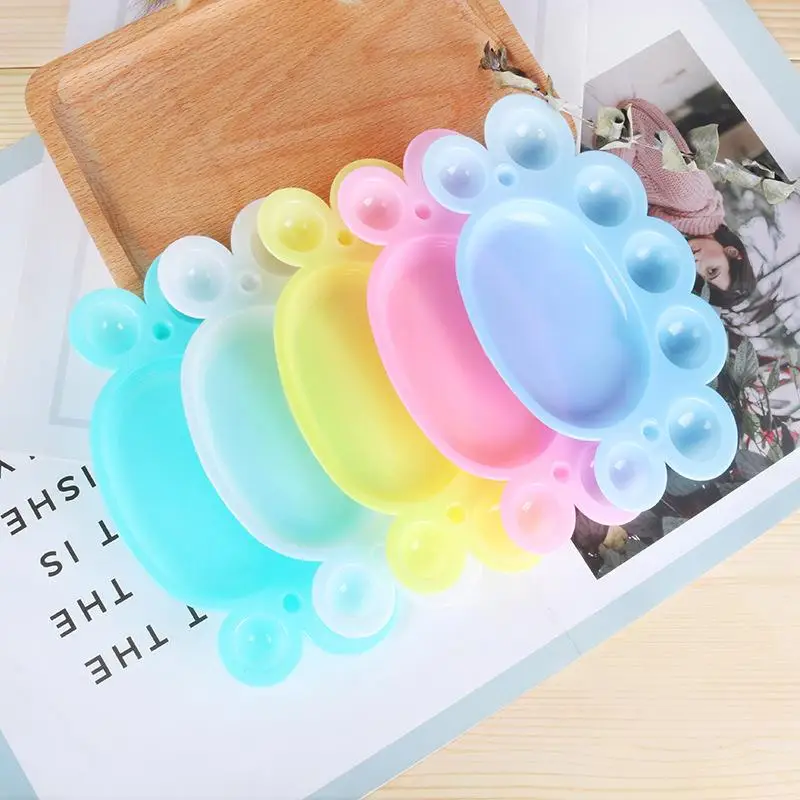 Nagel Farbpalette Gel Nagellack Mischen Zeichnung Farbpalette Bunte Maniküre Nail Art Display Nagellack Palette