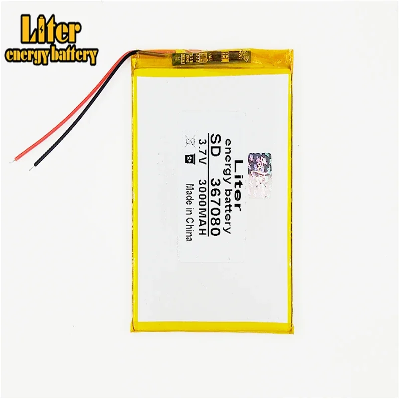 367080 3,7 V 3000mah 357080 литий-полимерная батарея с защитной платой для 7-дюймового планшетного ПК
