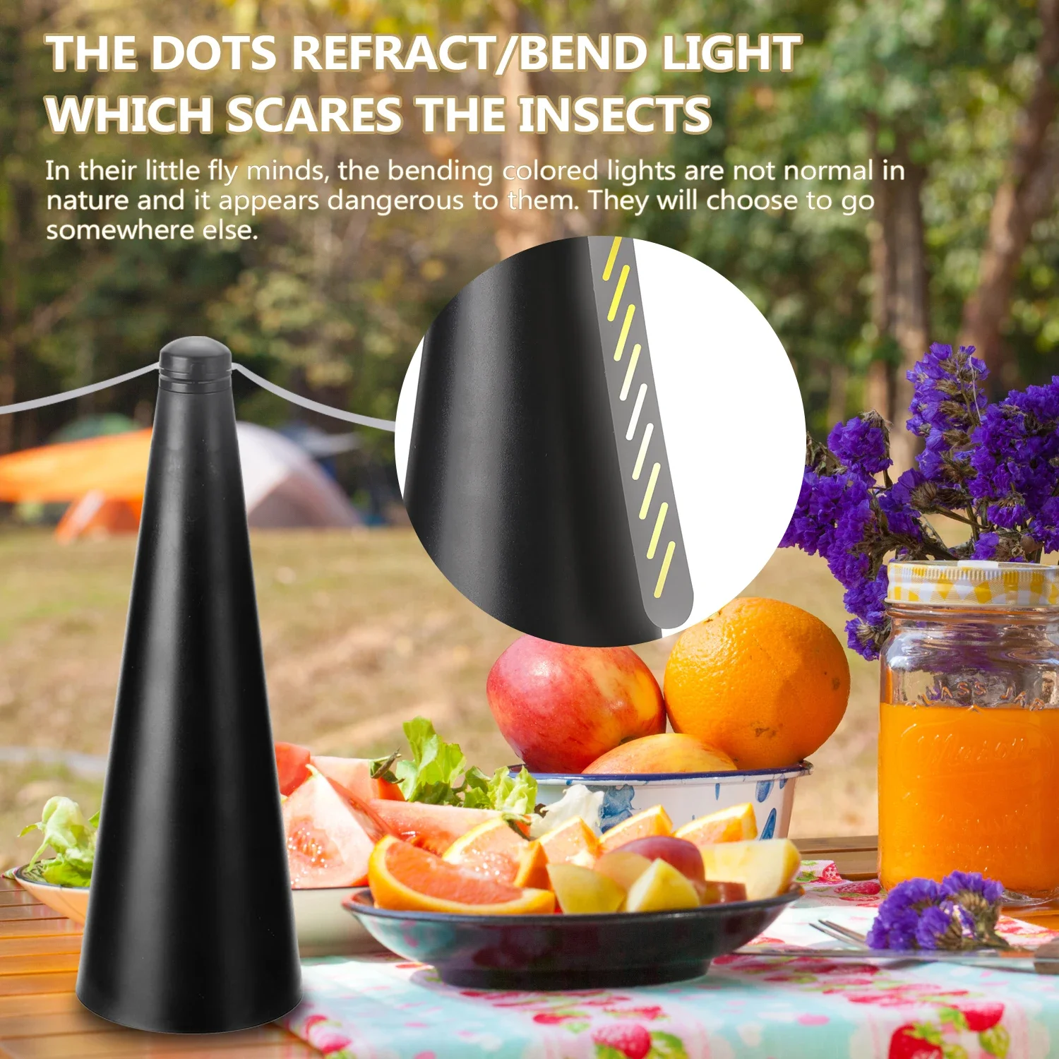 Automatic Pest Control Fan Portable Automatic Fly Catcher Chemical-free Keep Flies Away Battery Powered For Outdoor & Indoor