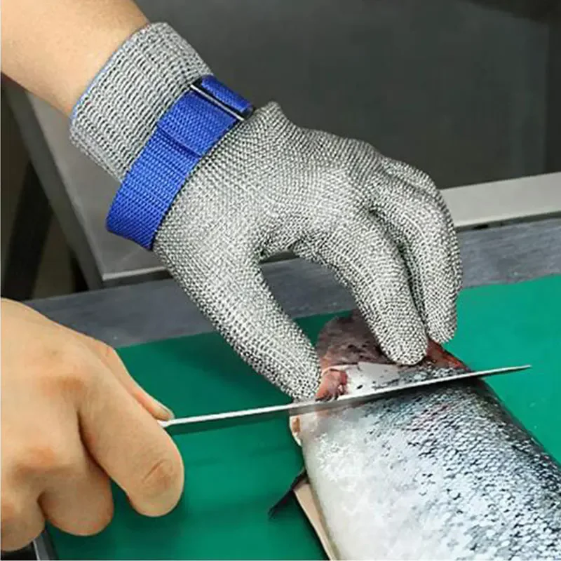 Cut Resistant Gloves Level 5 Safety Stab-Proof Stainless Steel Wire Metal Mesh Butcher Protection Meat Cut Resistant Gloves