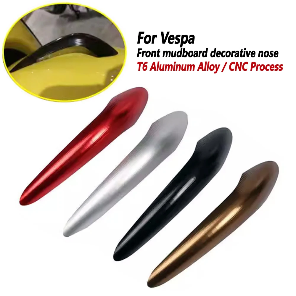 For Vespa GTV6 GTS300 Sei Giorni GTV Six Days Front mudguard nose bird beak modification decorative accessories
