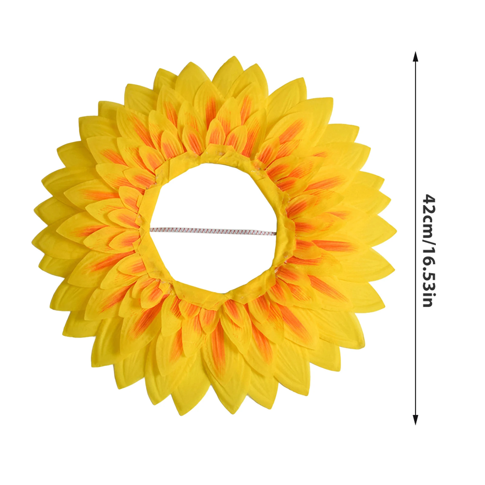 مضحك عباد الشمس زي القبعات تأثيري قبعة عباد الشمس هود للاحتفالات الشركة عيد الهالوين
