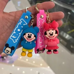 Disney Cartoon Fashion Clothing Figure portachiavi Cute Mickey Minnie Donald Duck Pooh Bear portachiavi regali per gli amici fan