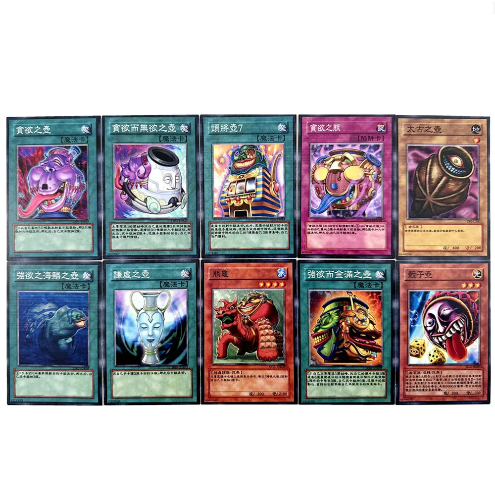 42 Pz/set Yugioh Carte Vaso di Greed Action Figures Polimerizzazione Versione Cinese Per Duelisti Collezione Trading Regalo Del Capretto Giocattolo