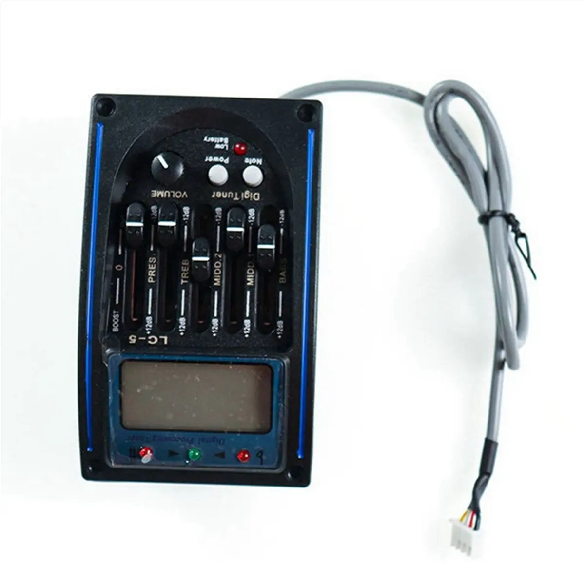

TUREBG 2X 5-Band Prener LC5 Acoustic Guitar Pickup Preamp EQ LCD Tuner Piezo Equalizer