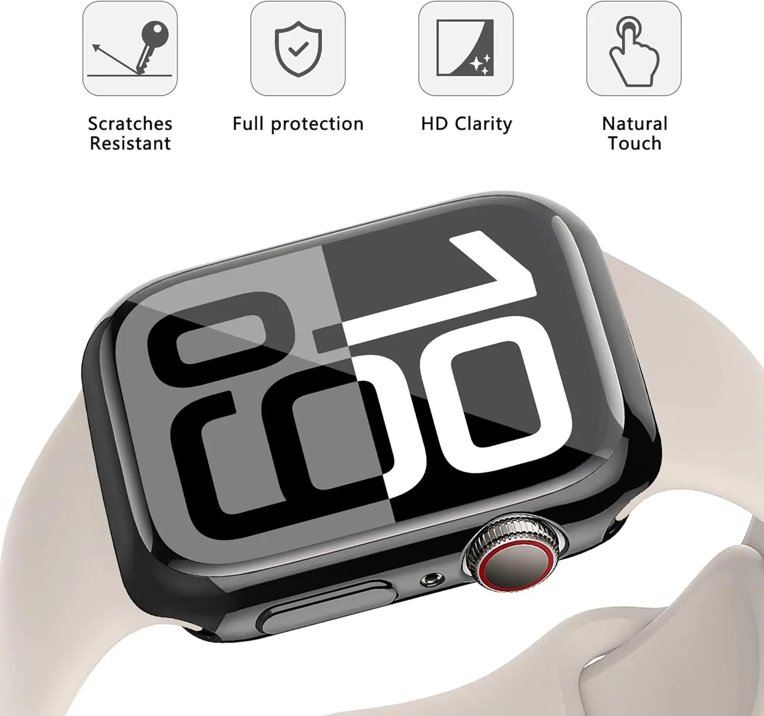 Screen Protector for Apple Watch Ultra 3 2 1 49 46 42 40 45 44 41mm TPU Bumper Cover Case for iWatch