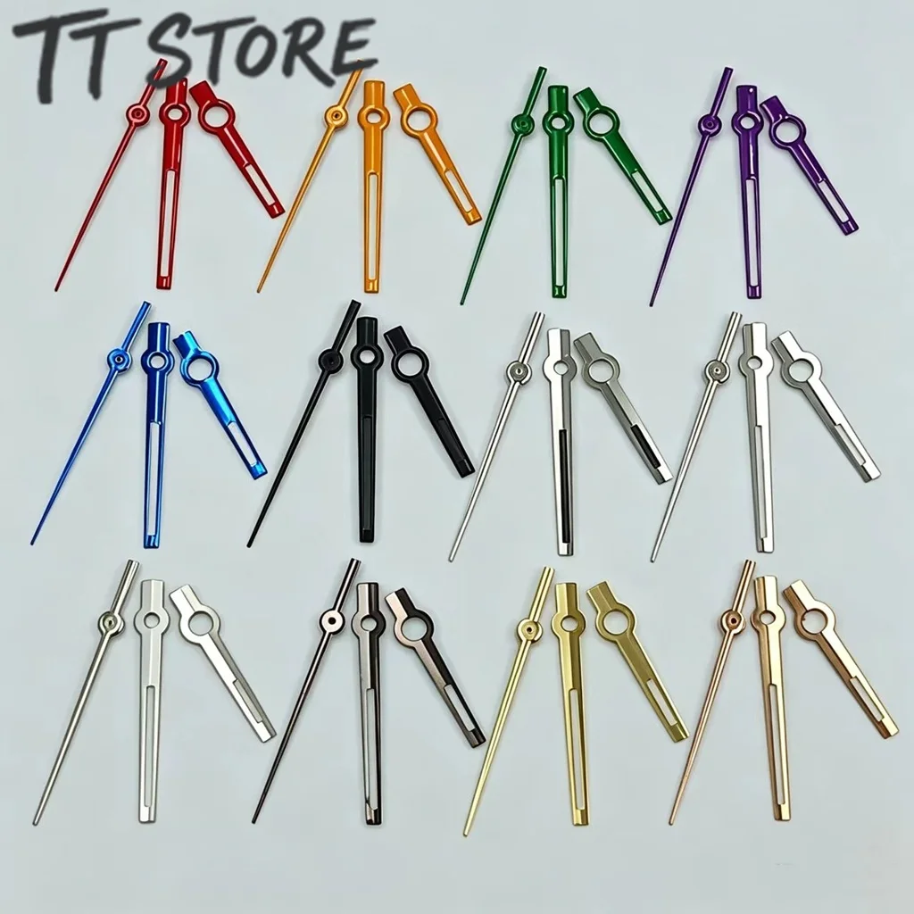 Multi-Color Green Luminous NH35 Log Style Watch Hands DIY Repair Accessories Fit NH34 NH35 NH36 NH38 Movements