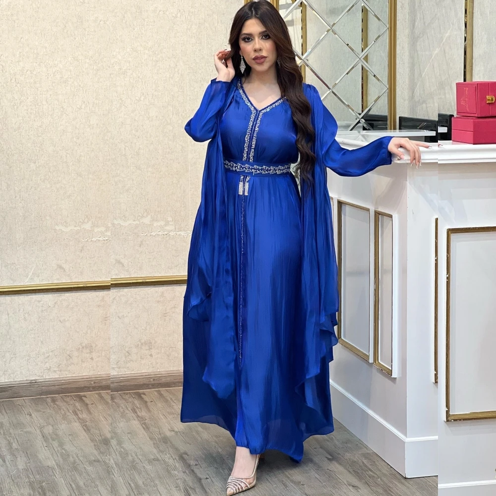 

Jiayigong Satin Beading Draped Homecoming A-line V-neck Bespoke Occasion Gown Midi Dresses Saudi Arabia