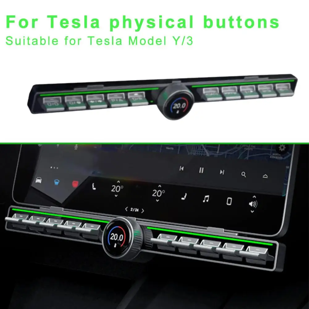 Schermo di controllo centrale Pulsante fisico Guida a destra Sistema automatico originale Controller multifunzione per Tesla Model Y/3 16-24