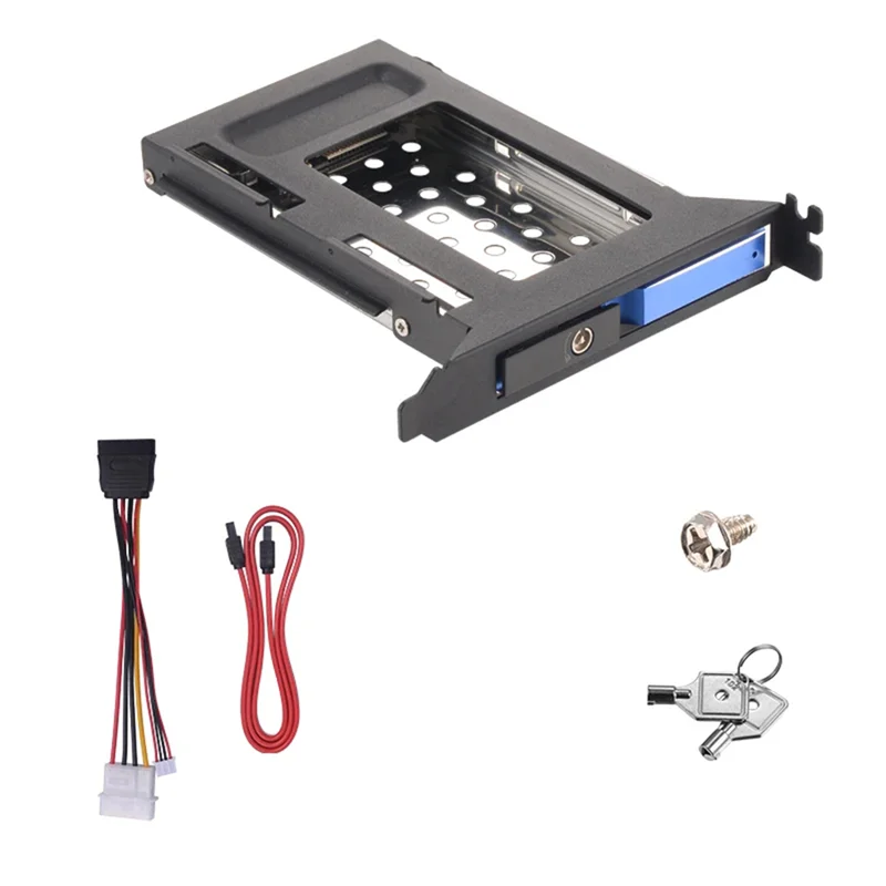 

ABFM-Aluminum Alloy PCI Slot Mobile Rack Support 2.5 Inch SATA HDD SSD For PC Expansion Slot SATA3 6Gbps Connector Hotswap