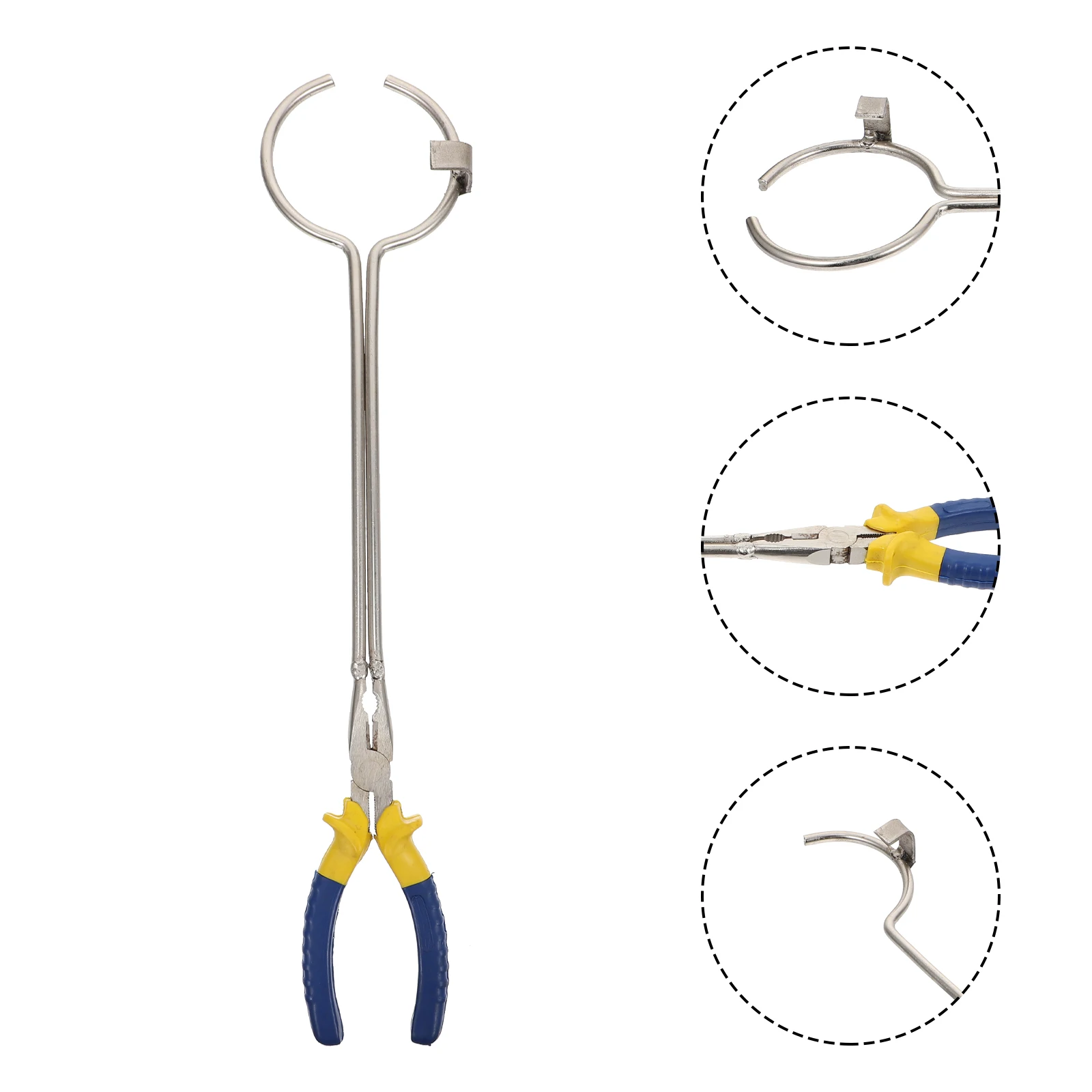 

Long Crucible Tong Heavy Duty Metal Smelting Tool For Gold Silver Melting Crucible Handling Teaching Equipment