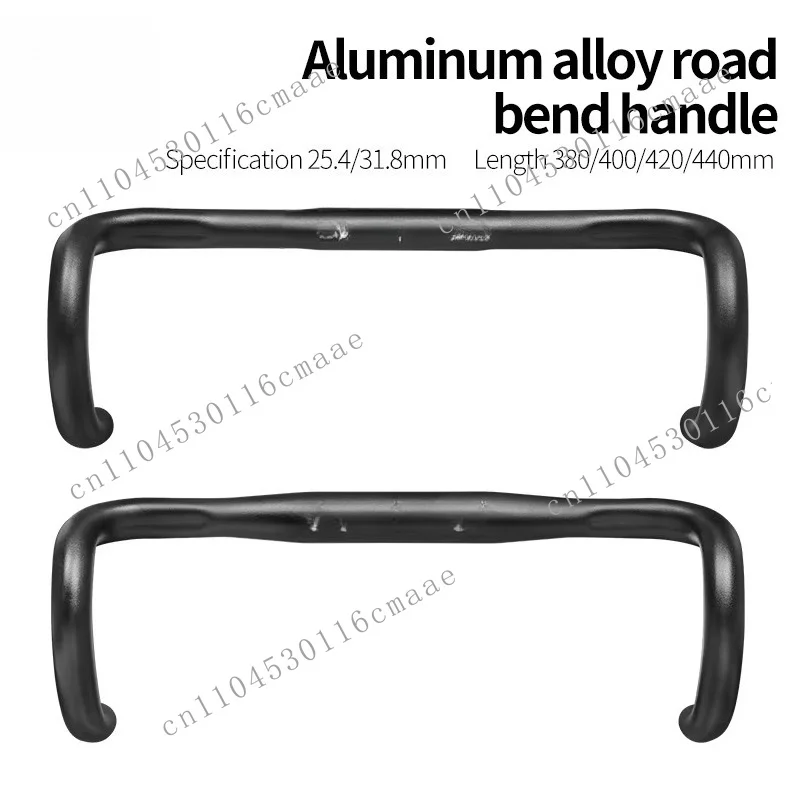 Road Bike Drop Handlebar 31.8 * 380/400/420mm Aluminum Alloy Compact Racing Drop Bar