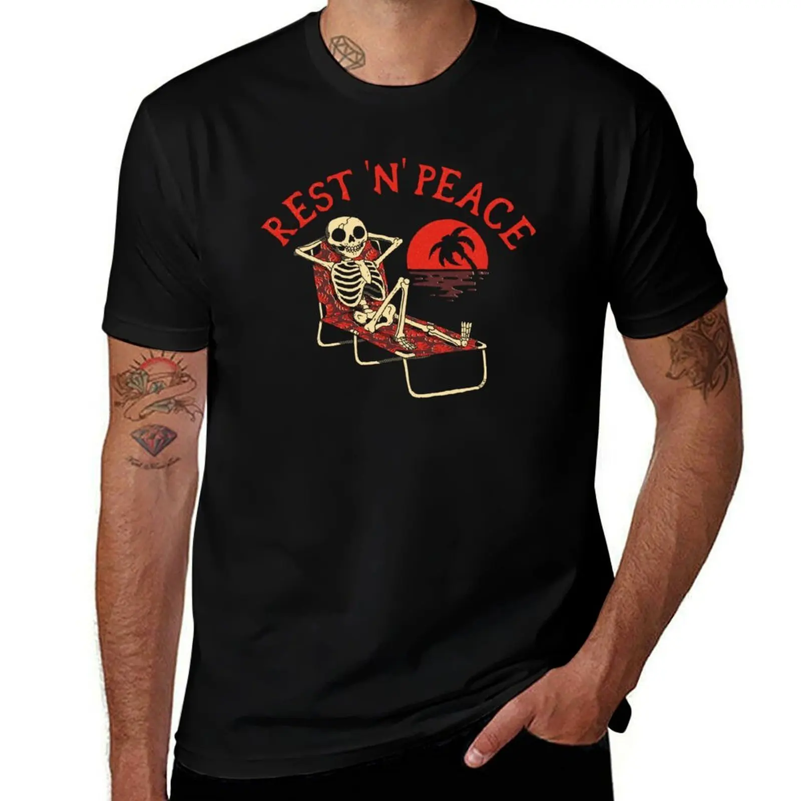 Rest N Peace T-Shirt Christmas Casual Tee Shirt T-Shirt