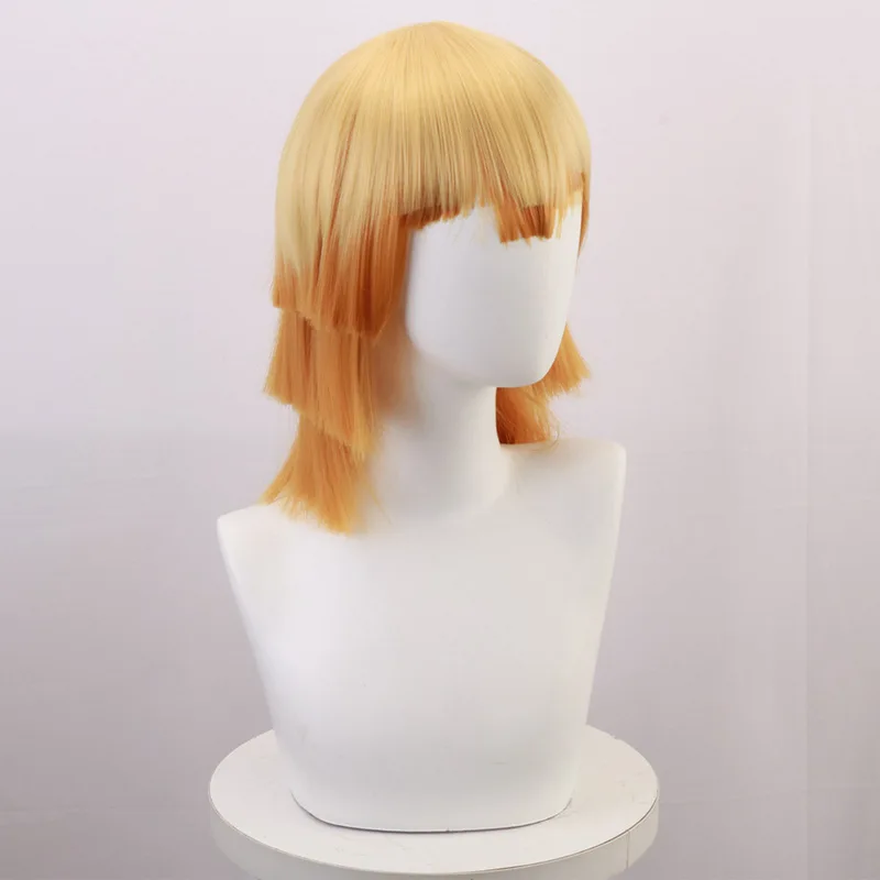 Peruka Cosplay Shinobu Kojiro Gradientowa Warstwowa z Wysokotemperaturowego Jedwabiu Różowego do Cosplayu