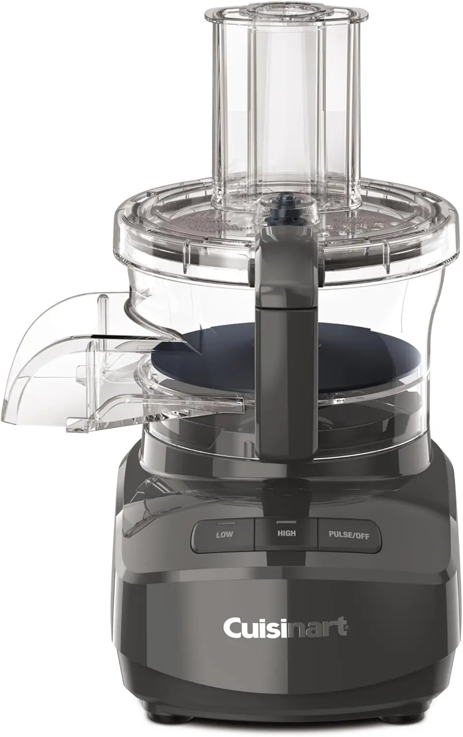 Cuisinart 9-Cup Continuous Feed Food Processor with Fine and Medium Reversible Shredding and Slicing Disc, Universal Blade, Gray