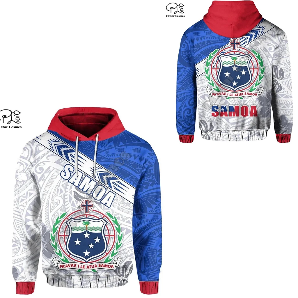 

Polynesian Island Samoa Tattoo Flag Tribal Culture Retro Pullover Men/Women 3DPrint Harajuku Long Sleeves Funny Jacket Hoodies 8