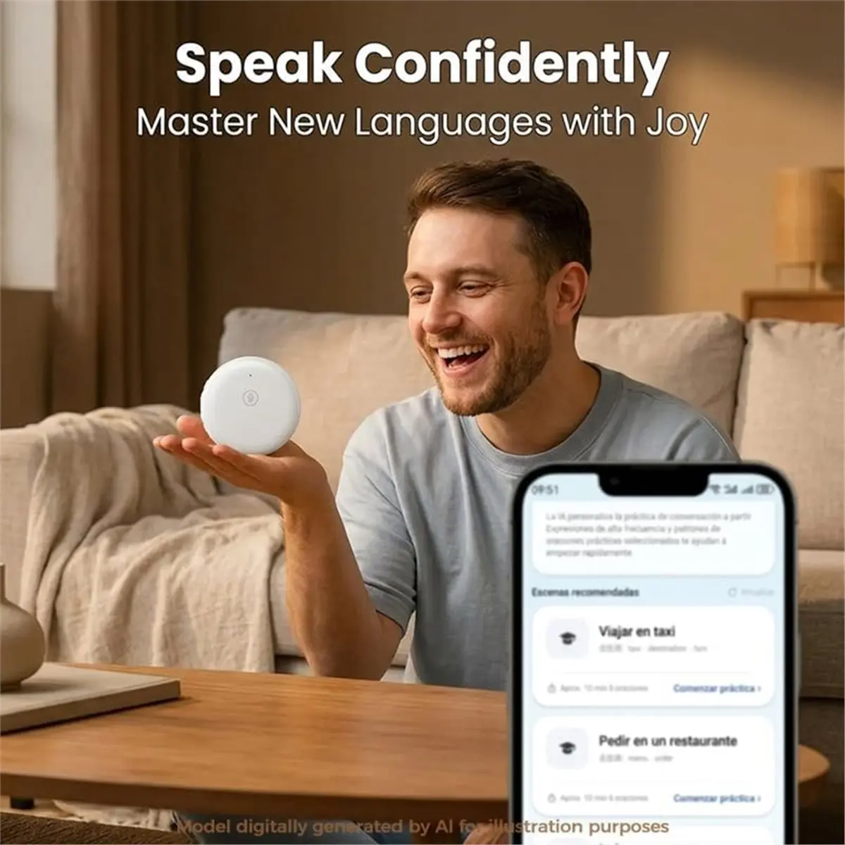 2PCS Portable Voice AI Translator 165 Languages Translator Device ,Wearable Real Time Translator for Learning Travel