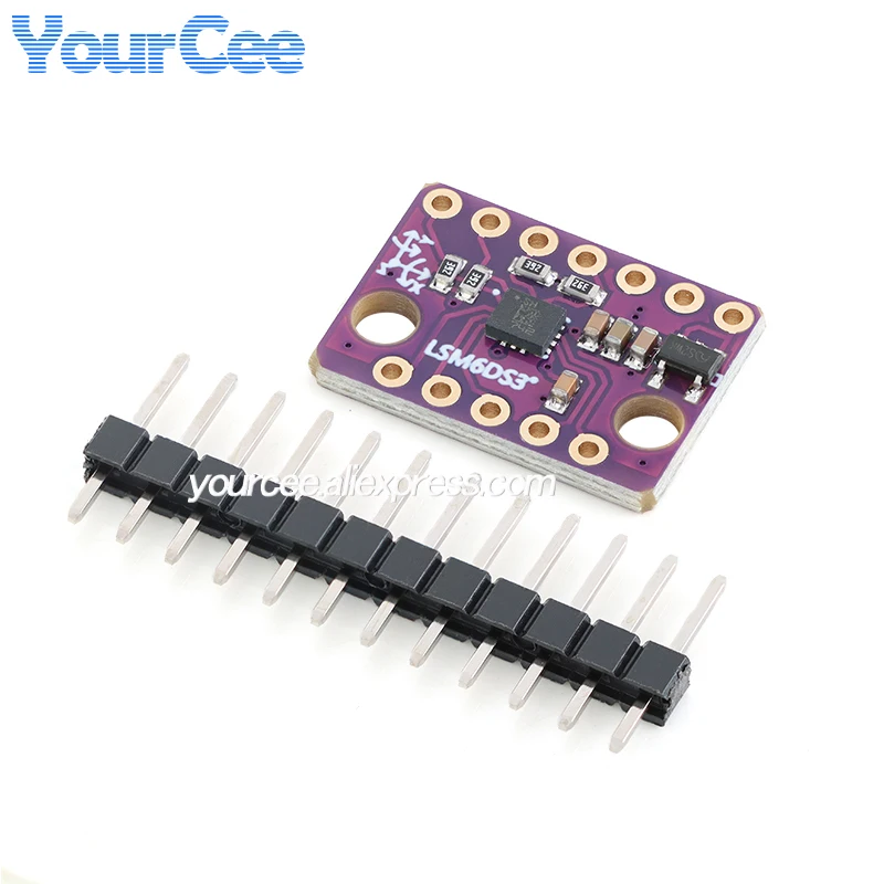 10pcs/1pc LSM6DS3 6DoF Inertial Measurement Unit (IMU) Module 3D Accelerometer + Gyroscope Sensor Analog Voltage 1.71–5V