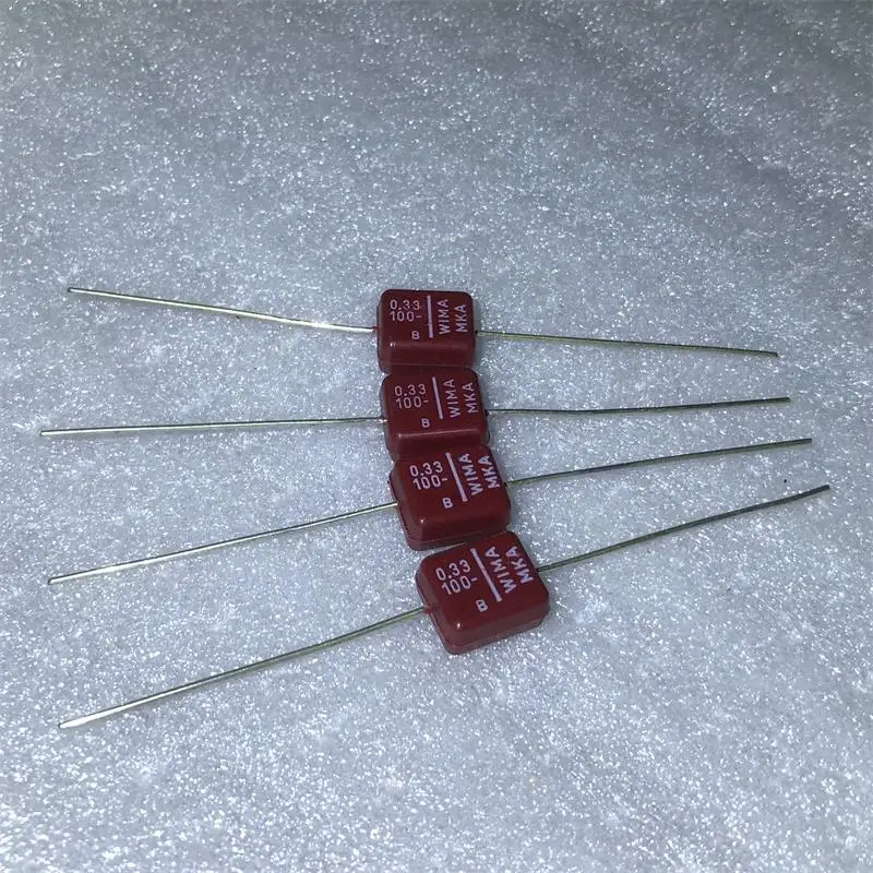 Vintage for WIMA MKA 0.33UF 100V Bakelite Shell Silver Lead Coupling Audio Capacitor  10pcs
