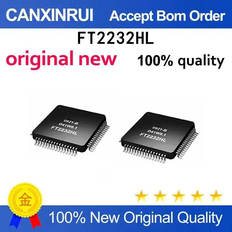 (5pcs-100pcs）New stock FT2232HL FT2232 QFP64 USB to serial chip