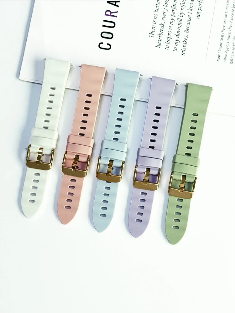18mm Silicone Watch Band For Garmin Venu 4 3S 2S 41mm /Active S /255S 265S /Vivoactive 4S/3S Sport Replacement Strap Wristband