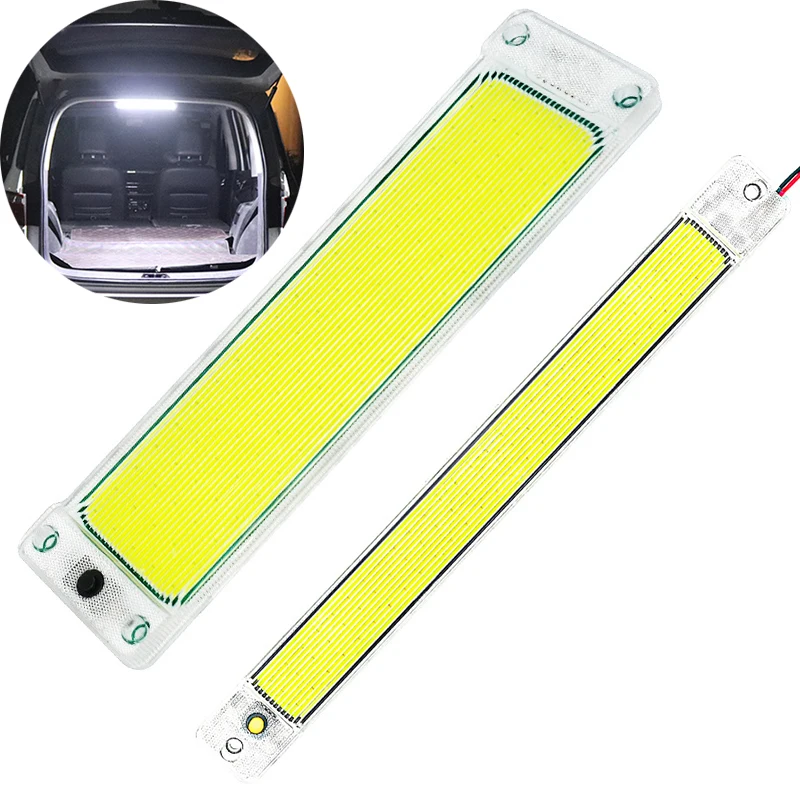 12V/24V 10W COB 84 Pearl Compartment Light Panel Highlight Reading Light Car Refitting Lamp Auto Exterior Decoration Accessories